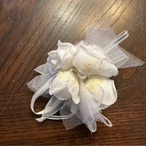 Vintage BUILD-A-BEAR BABW CLOTHES ACCESSORIES WHITE WEDDING BOUQUET ONLY RARE